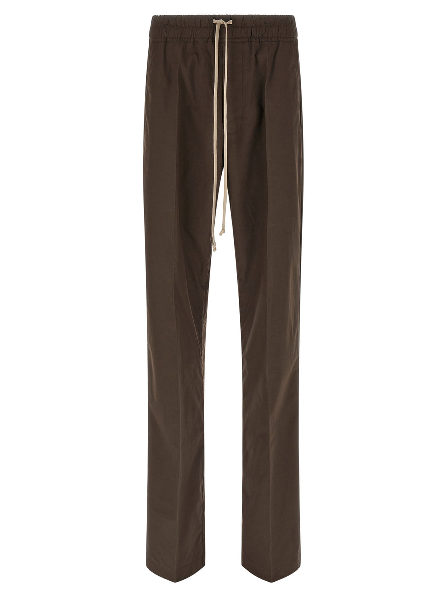 Rick Owens 100% Cotton trousers in brown