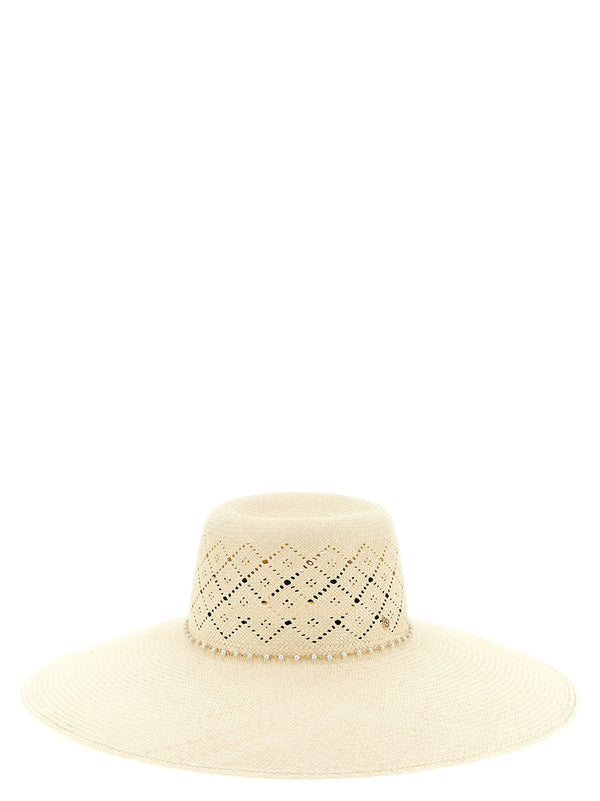 Maison Michel MA330062BM 100% Brisa sun hat in beige