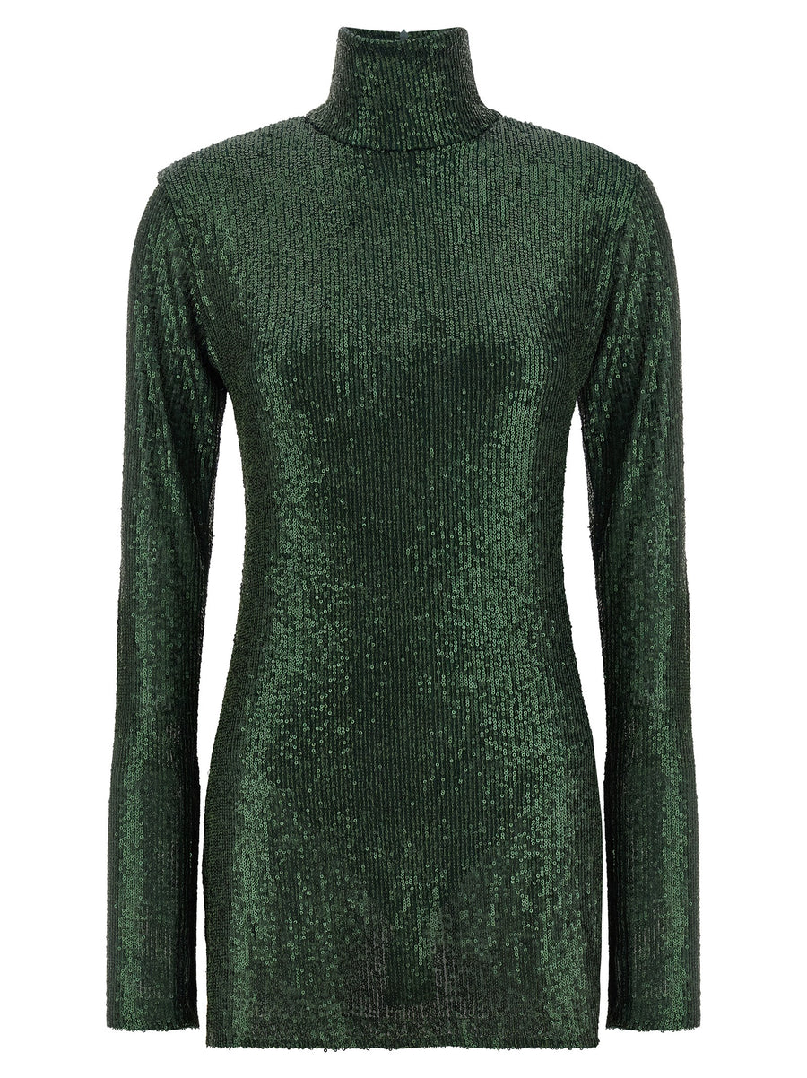 Norma Kamali 95% polyester tunic in green