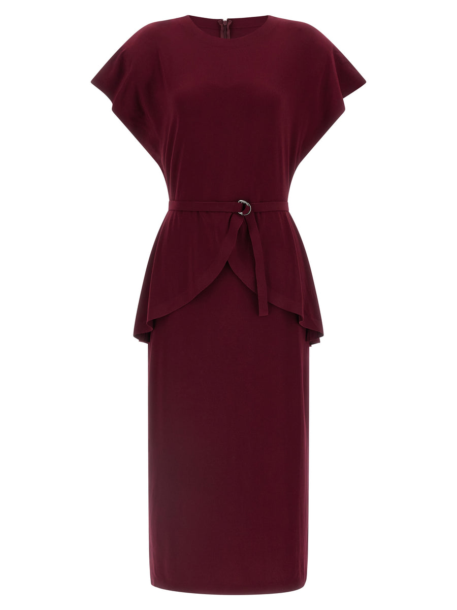 Norma Kamali 95% Polyester tunic in bordeaux