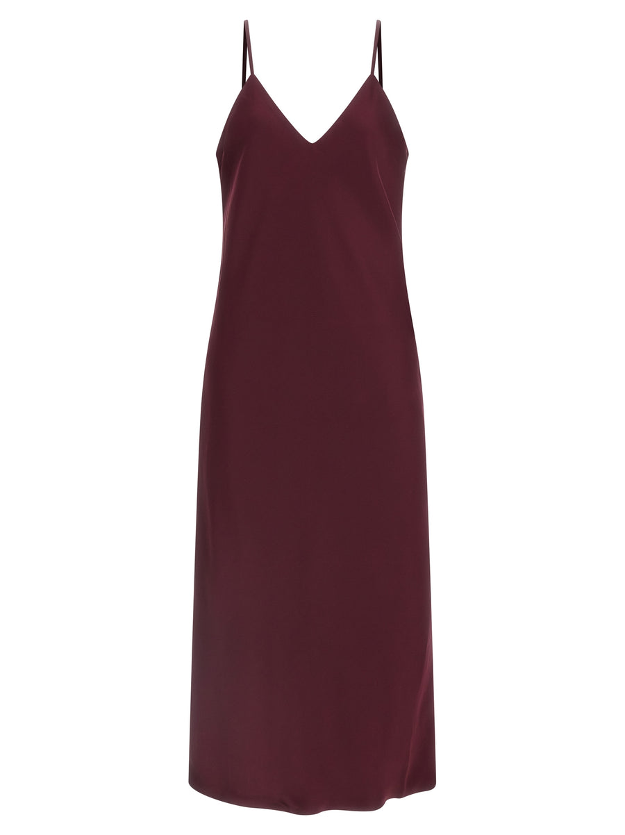 Norma Kamali 100% polyester dress in bordeaux