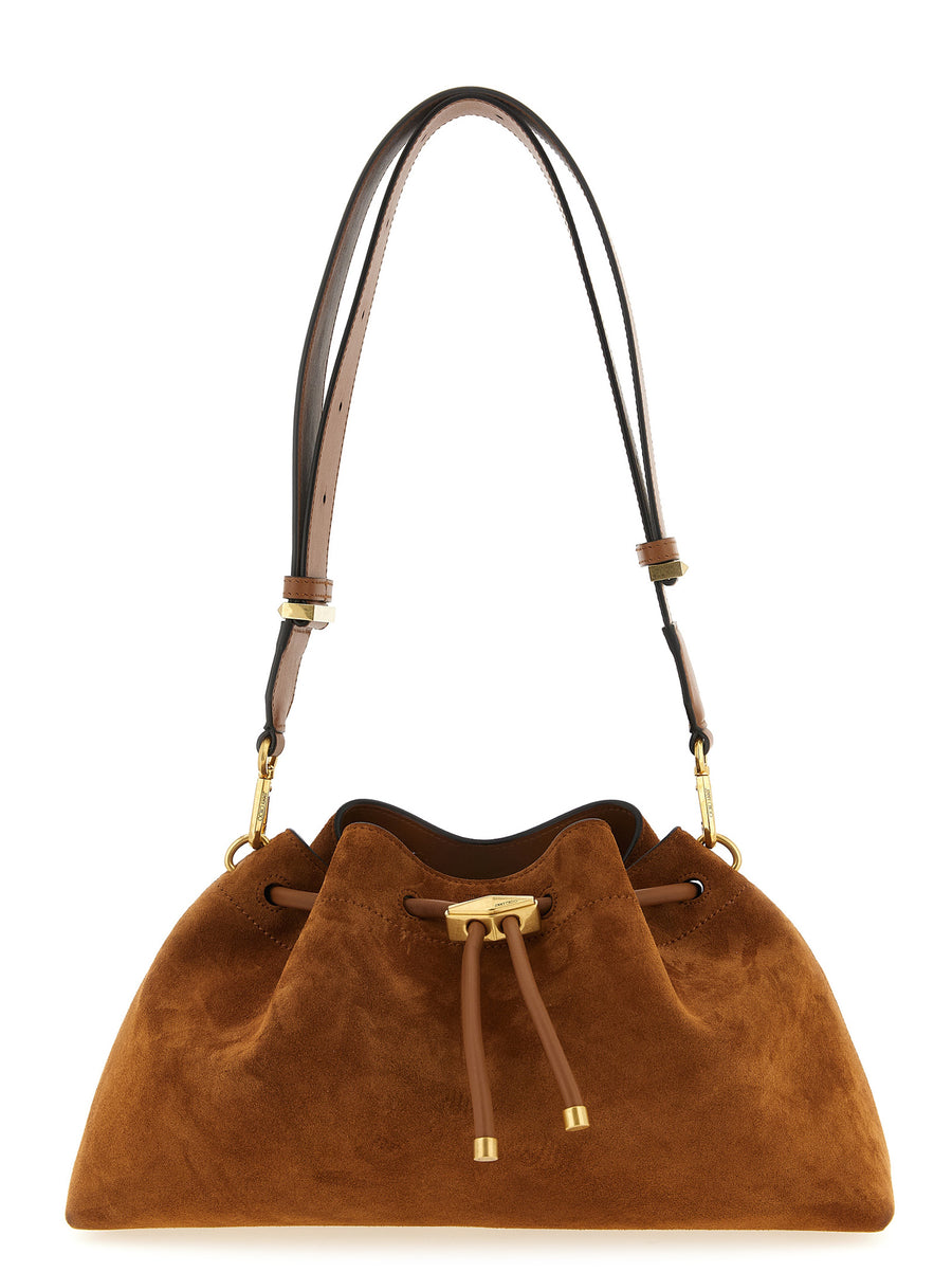 Jimmy Choo 88% calf leather shoulder bag in gold