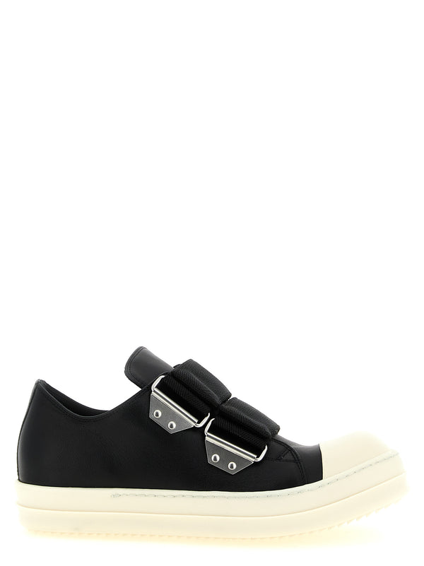 Rick Owens 100% cow leather (Bos Taurus) sneaker in black