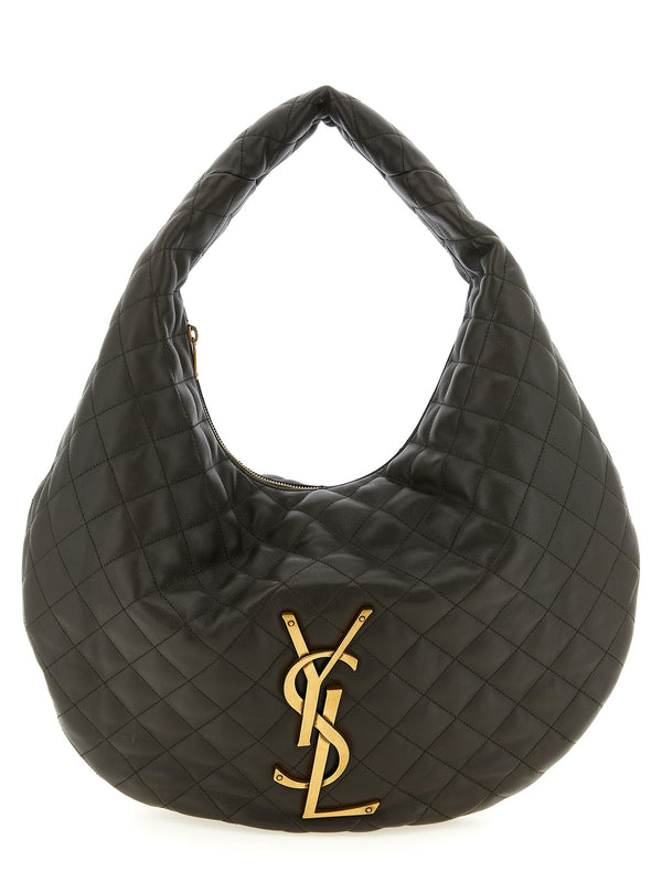 Saint Laurent 100% lamb leather shoulder bag in black