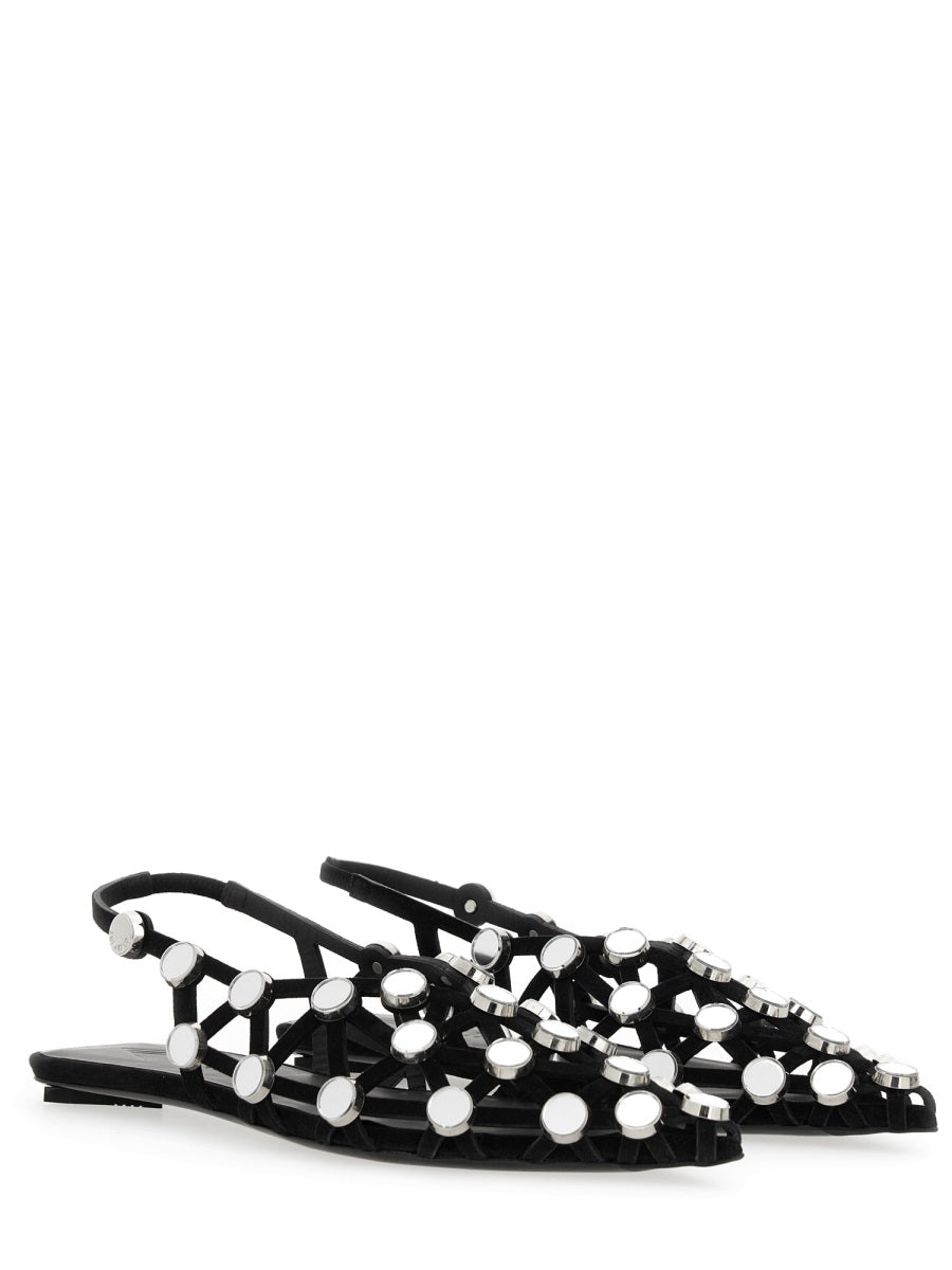 Dancer Grid Shoes Black Goat Leather