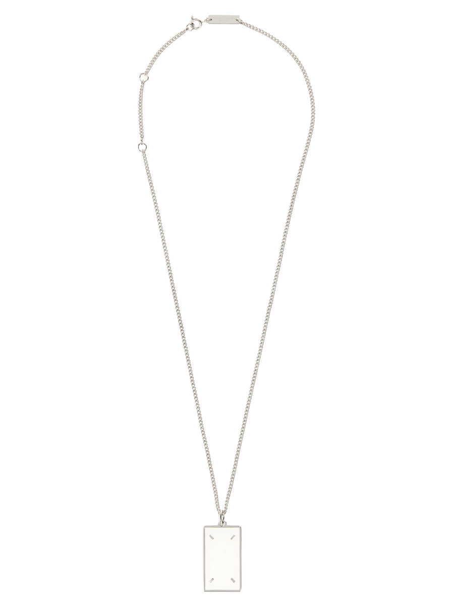 Maison Margiela 100% brass necklace in silver