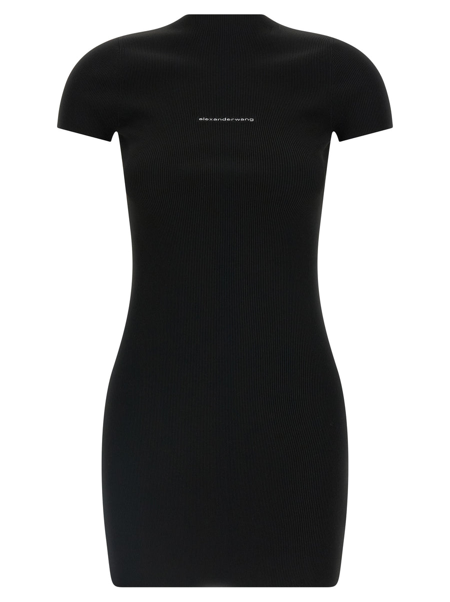 Alexander Wang 89% polyamide mini dress in black
