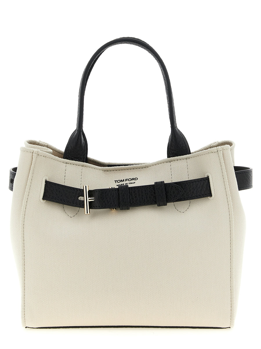 Tom Ford 40% cotton tote bag in white