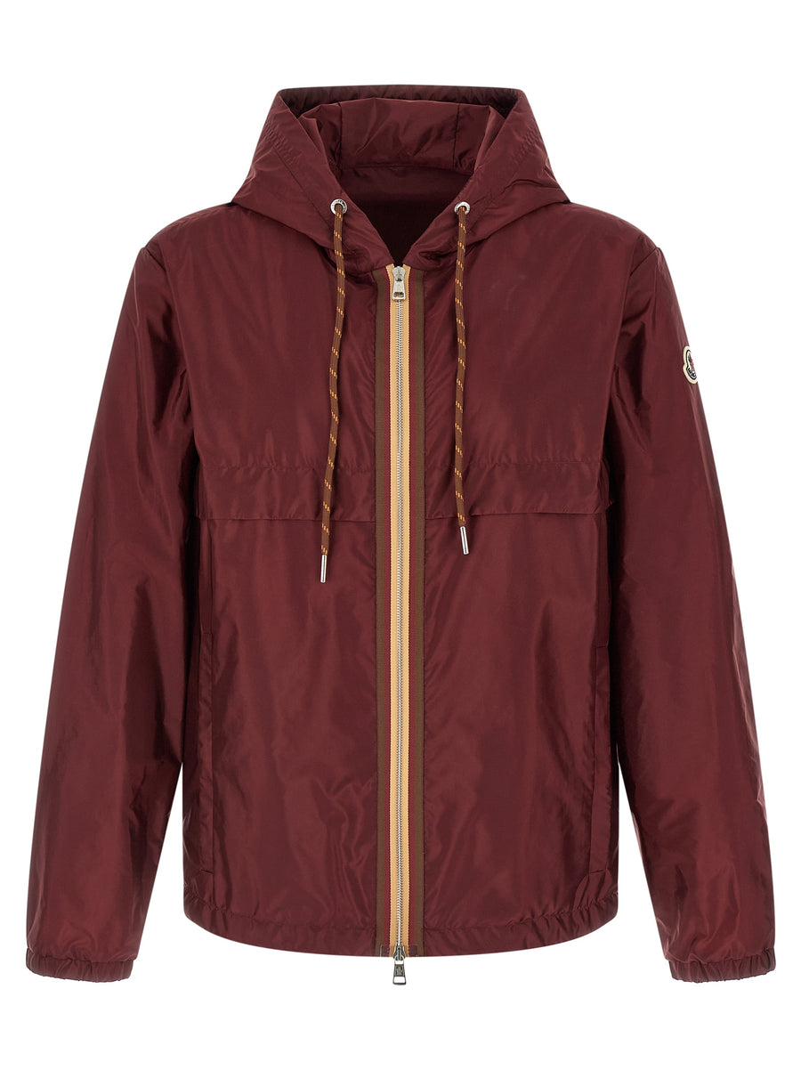 Moncler 100% Polyamide jacket in burgundy