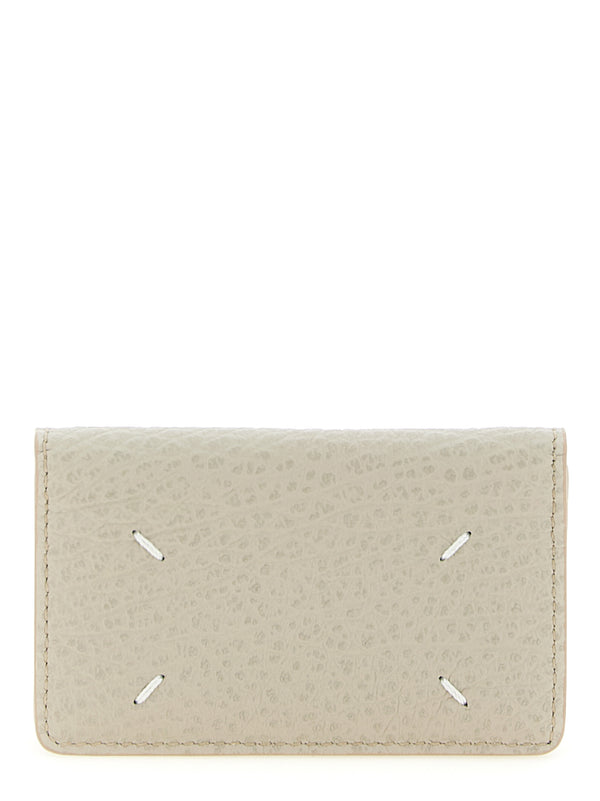 Maison Margiela 100% Bovine Leather card case in gray