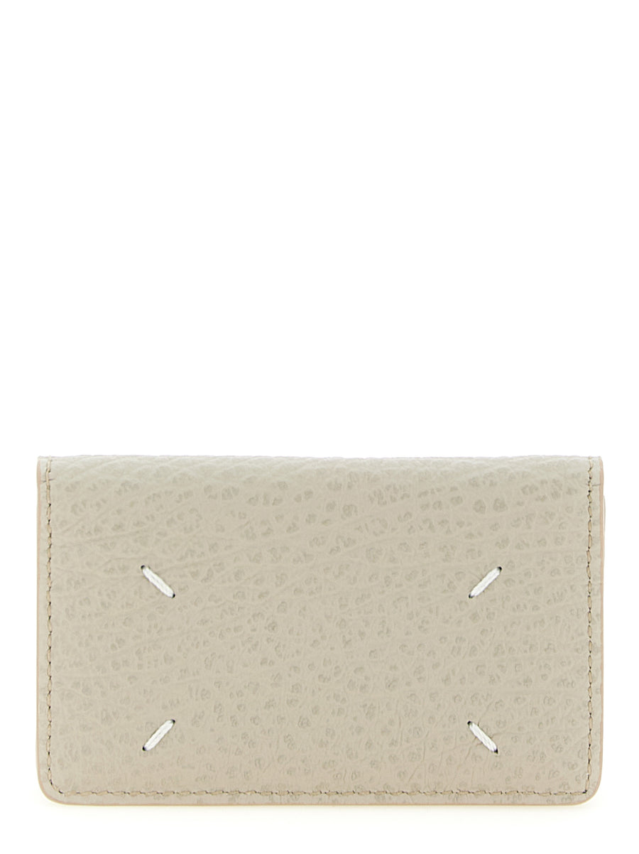 Maison Margiela 100% Bovine Leather card case in gray