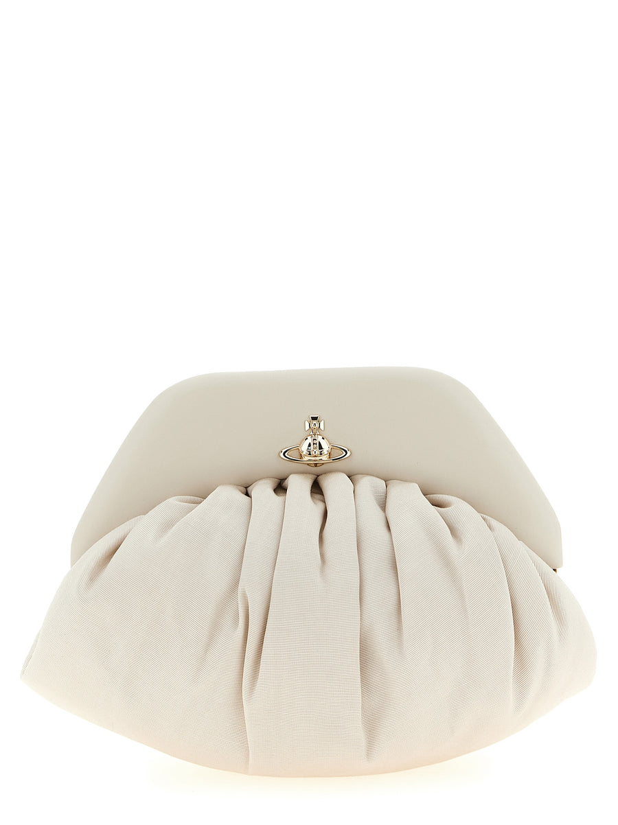 Vivienne Westwood 100% viscose clutch in beige