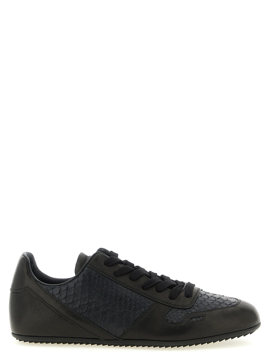 Rick Owens 100% lamb leather (Ovis aries) sneaker in black