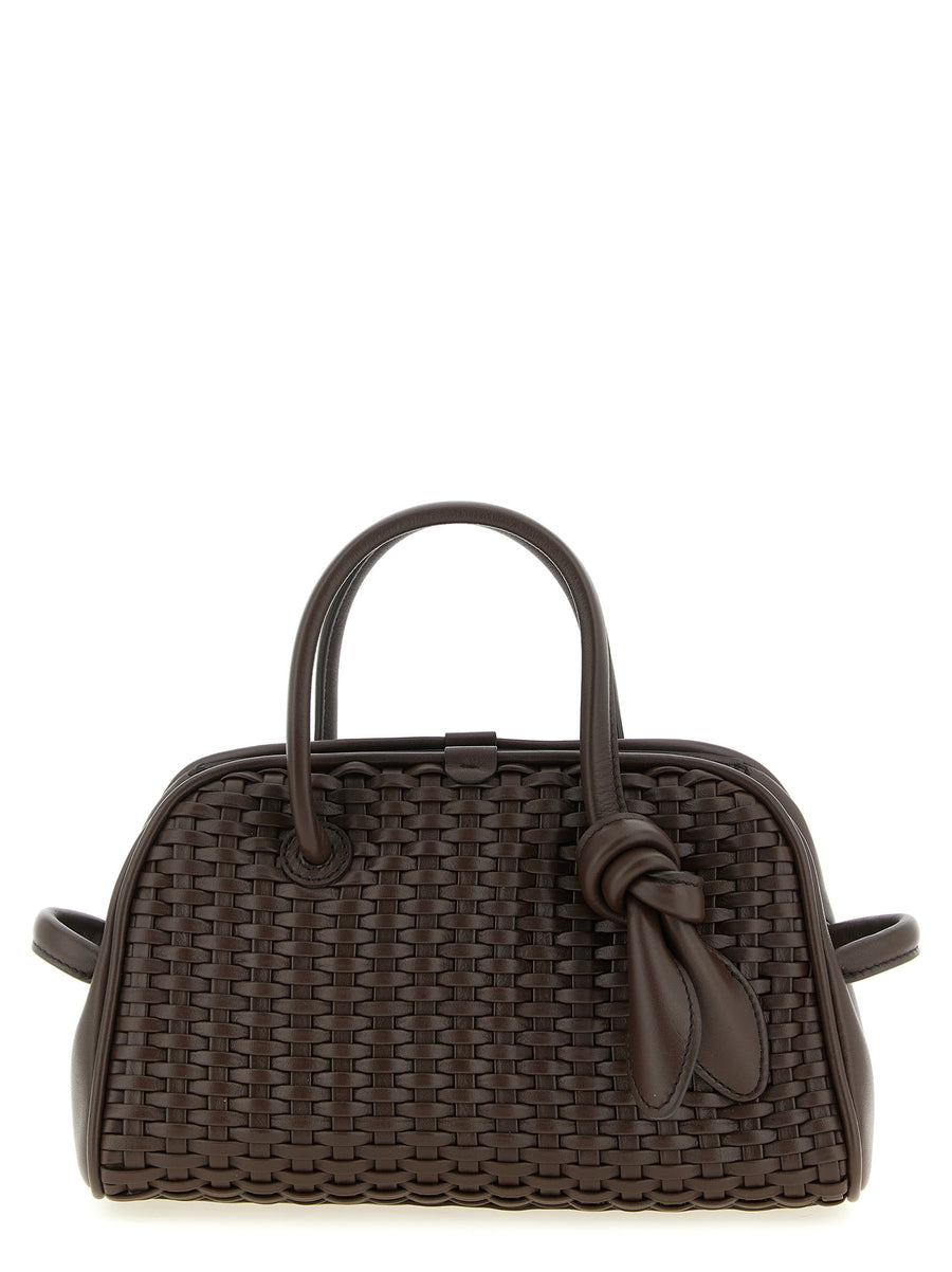Jacquemus 100% Cotton top handle bag in brown