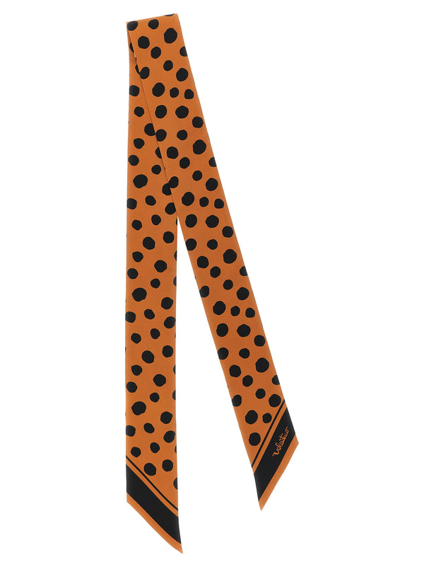 Valentino Garavani 100% silk scarf in brown