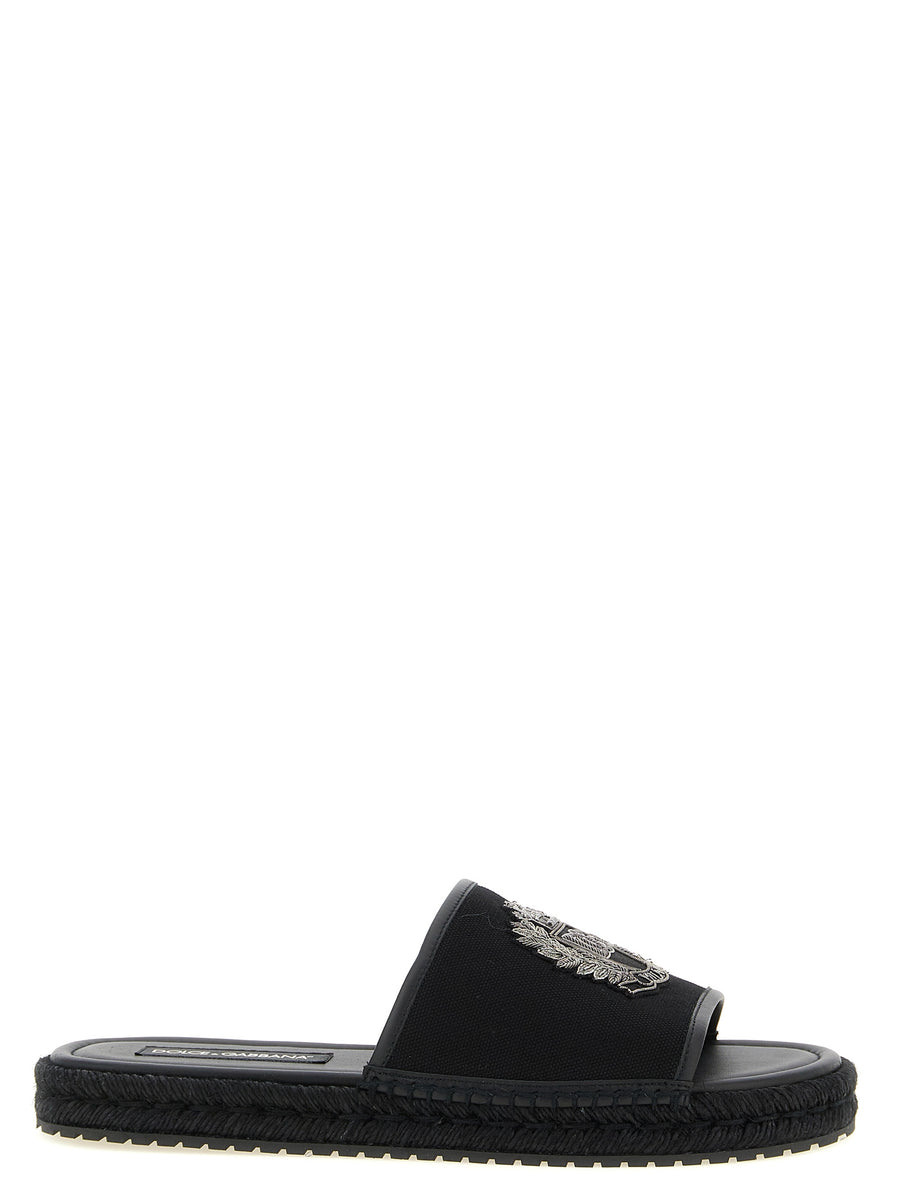 Dolce & Gabbana 60% cotton slide in black