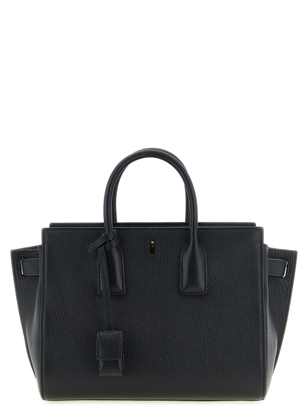 Saint Laurent 100% Goat Leather top handle bag in black