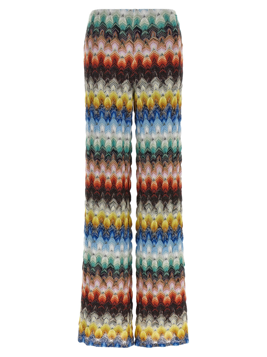 Missoni 85% viscose trousers in multicolor