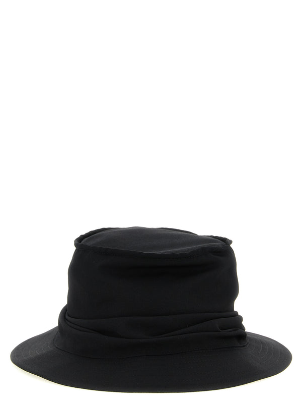 Yohji Yamamoto YO333456BM 100% Wool bucket hat in black