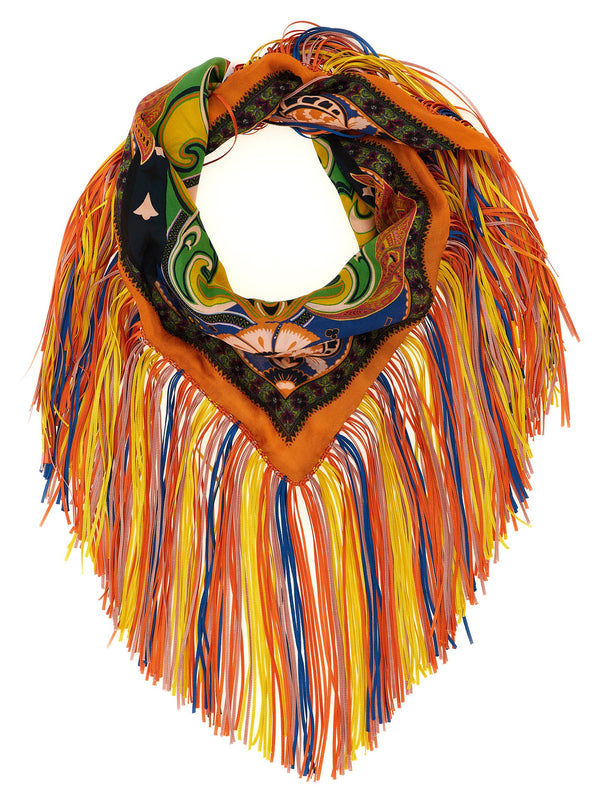 Etro 100% silk scarf in multicolor