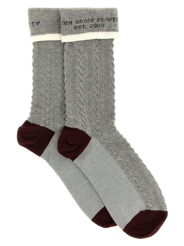 Golden Goose 61% cotton socks in gray