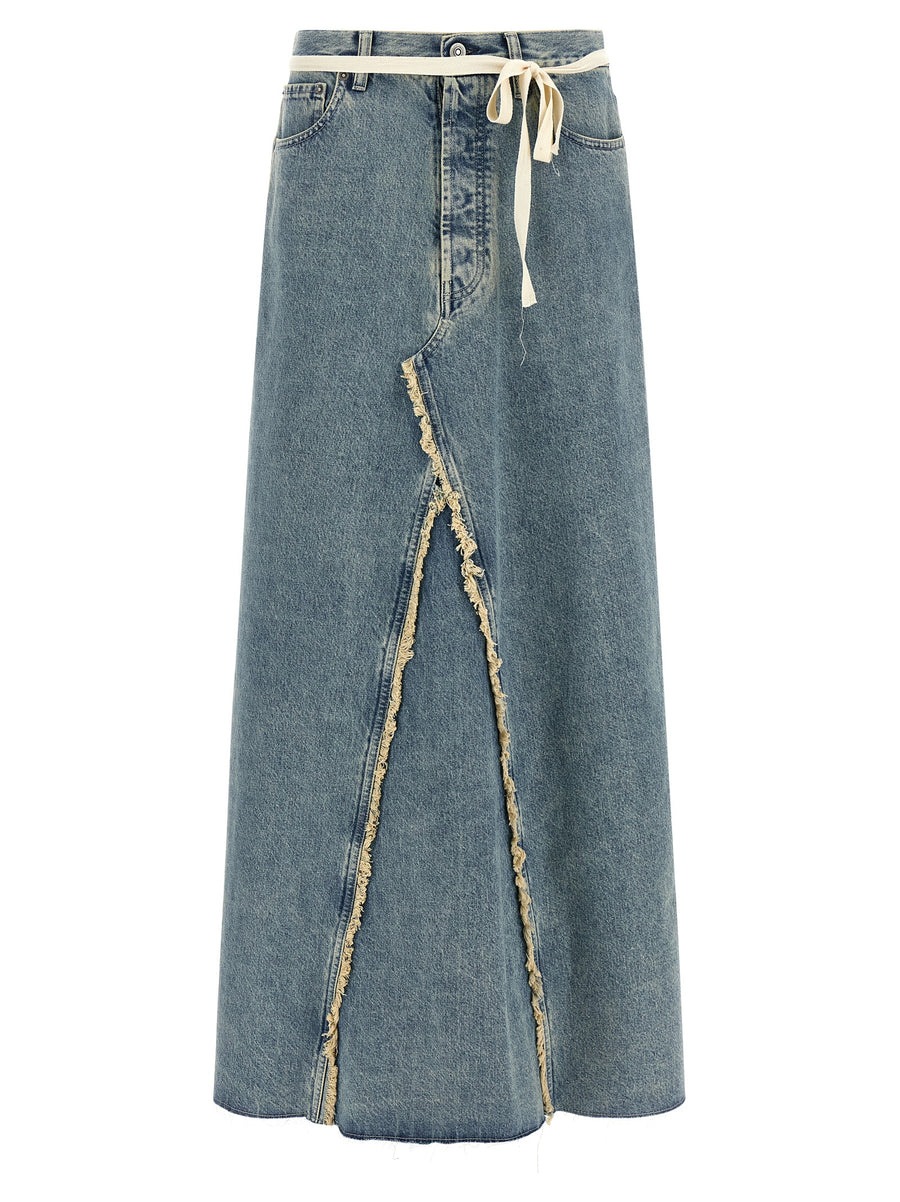 Maison Margiela 100% cotton skirt in blue