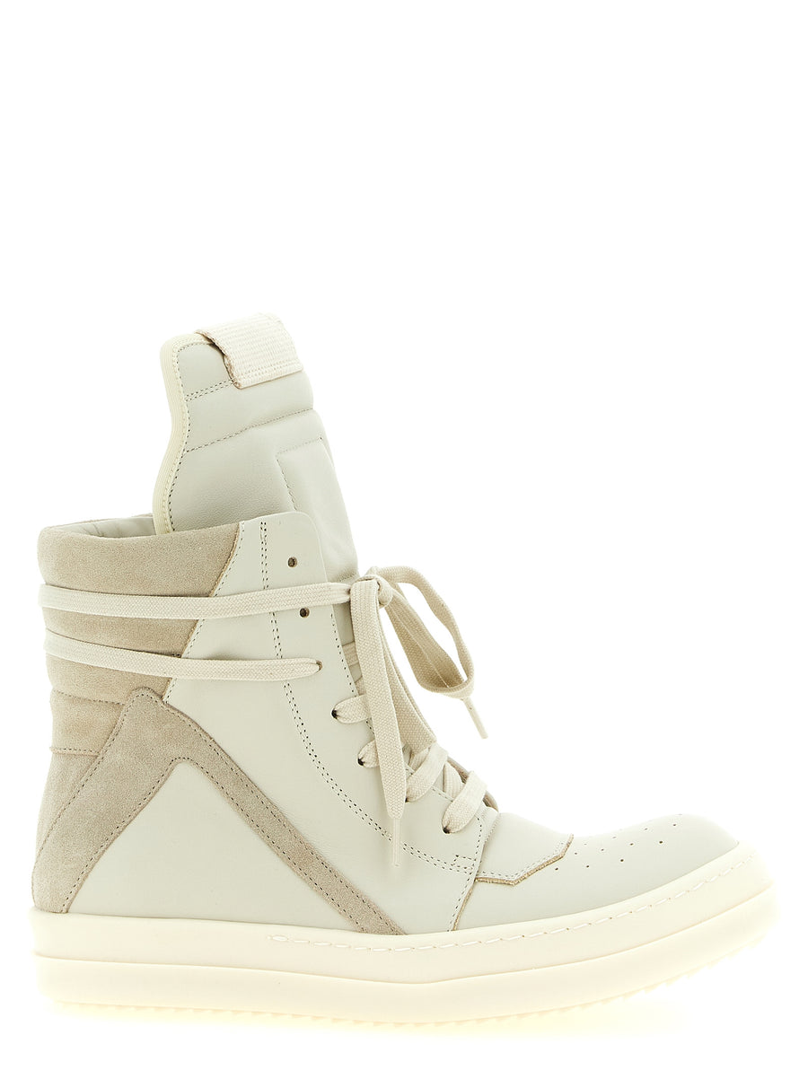 Rick Owens 100% Cow Leather sneaker in beige