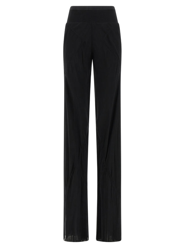 Rick Owens 100% Silk trousers in black