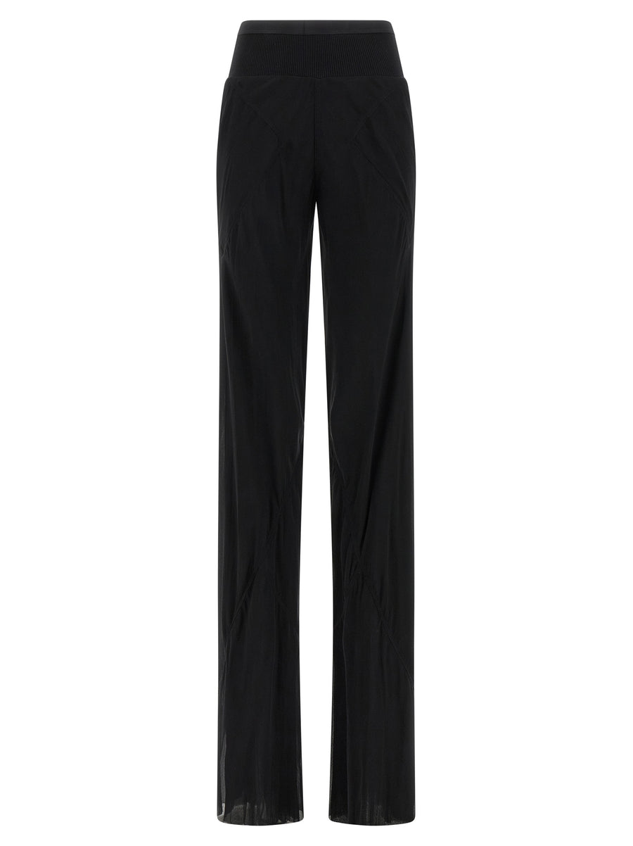 Rick Owens 100% Silk trousers in black