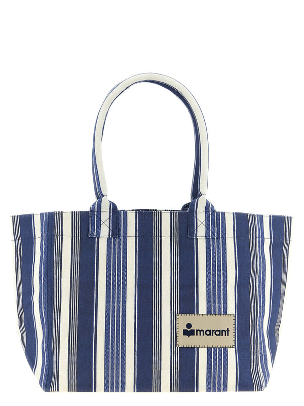 Isabel Marant 100% cotton canvas tote bag in blue