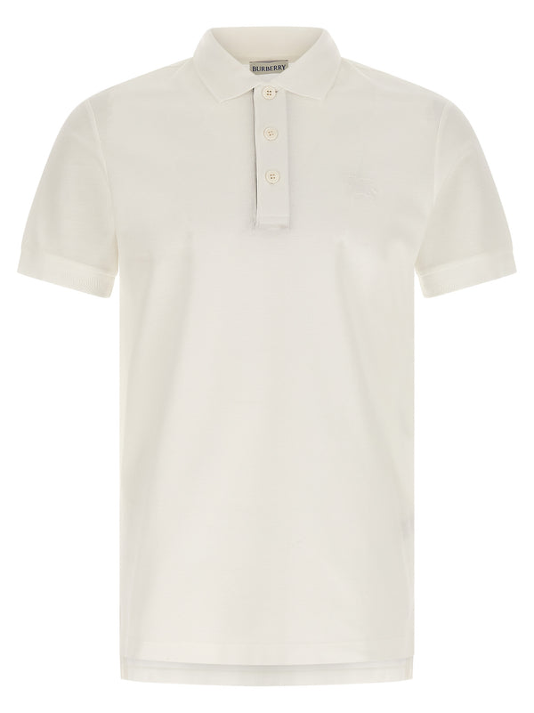 Burberry 100% Cotton polo shirt in white