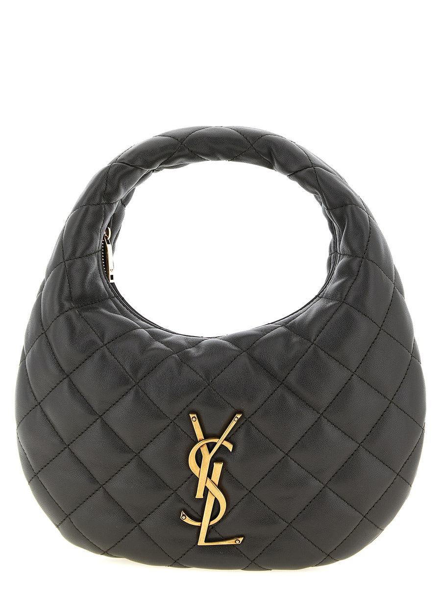 Saint Laurent 100% lamb leather shoulder bag in black