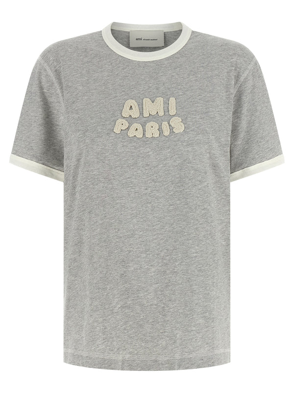 AMI Paris 100% Cotton t-shirt in gray