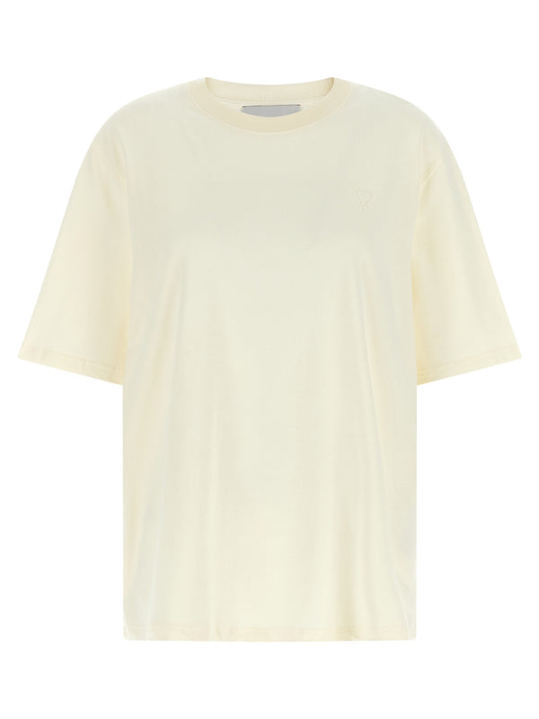 AMI Paris 100% cotton t-shirt in white