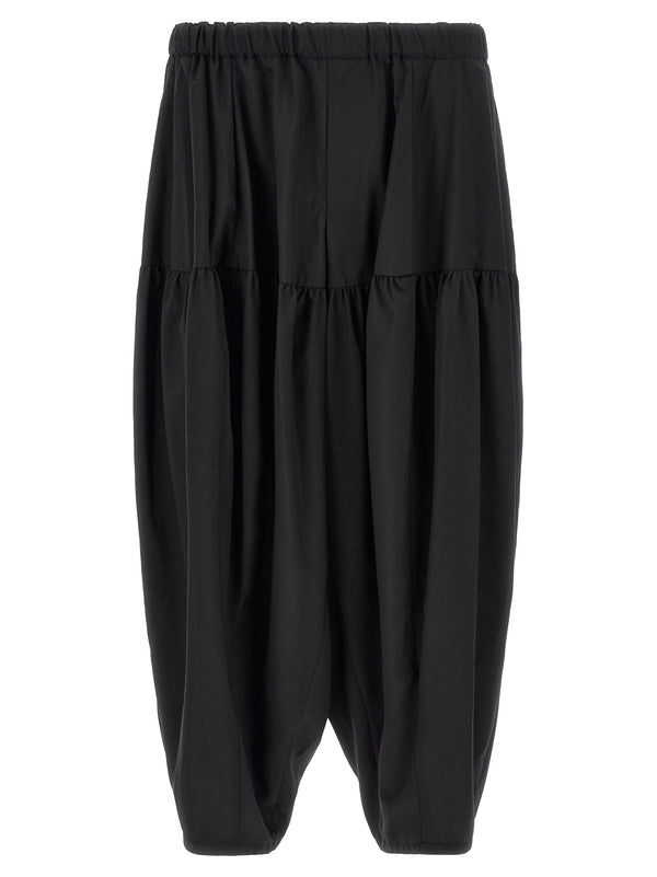 Comme des Garçons 100% Polyester trousers in black