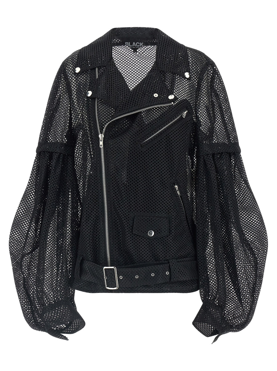 Comme des Garçons 100% Polyester jacket in black