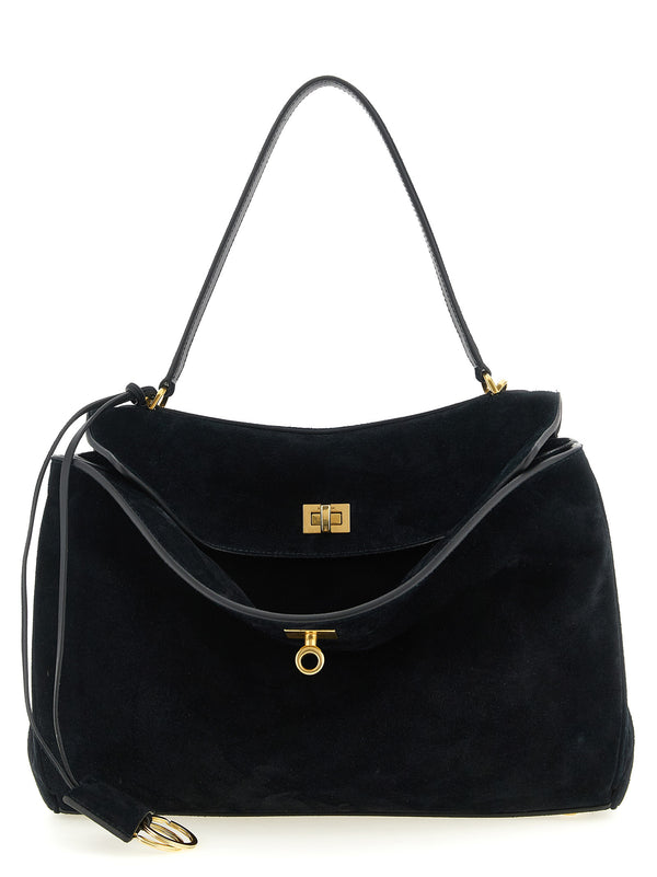 Balenciaga 100% Calfskin Leather shoulder bag in black