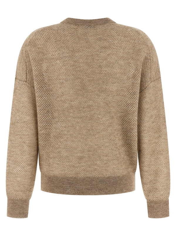 Beige Wool Cardigan Clothing