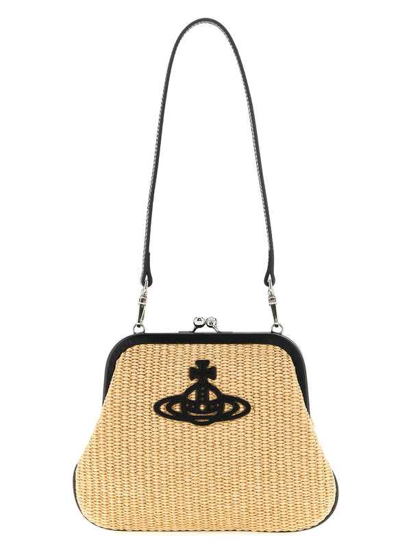 Vivienne Westwood 58% Cotton clutch in beige