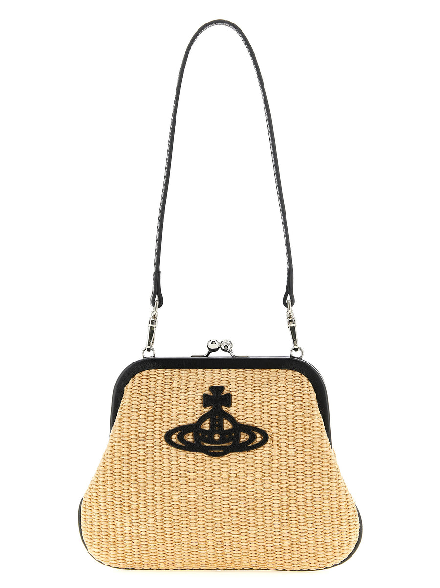 Vivienne Westwood 58% Cotton clutch in beige