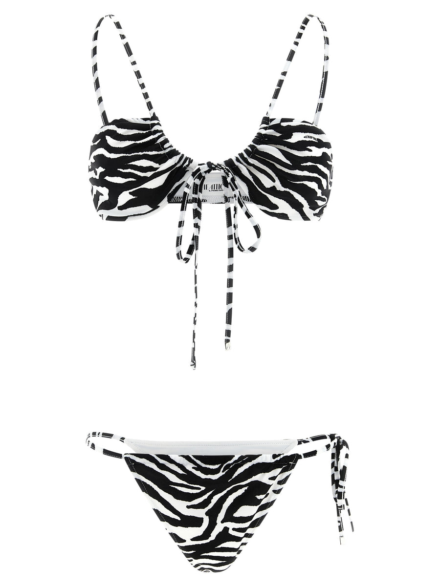 The Attico 80% polyester bikini in white