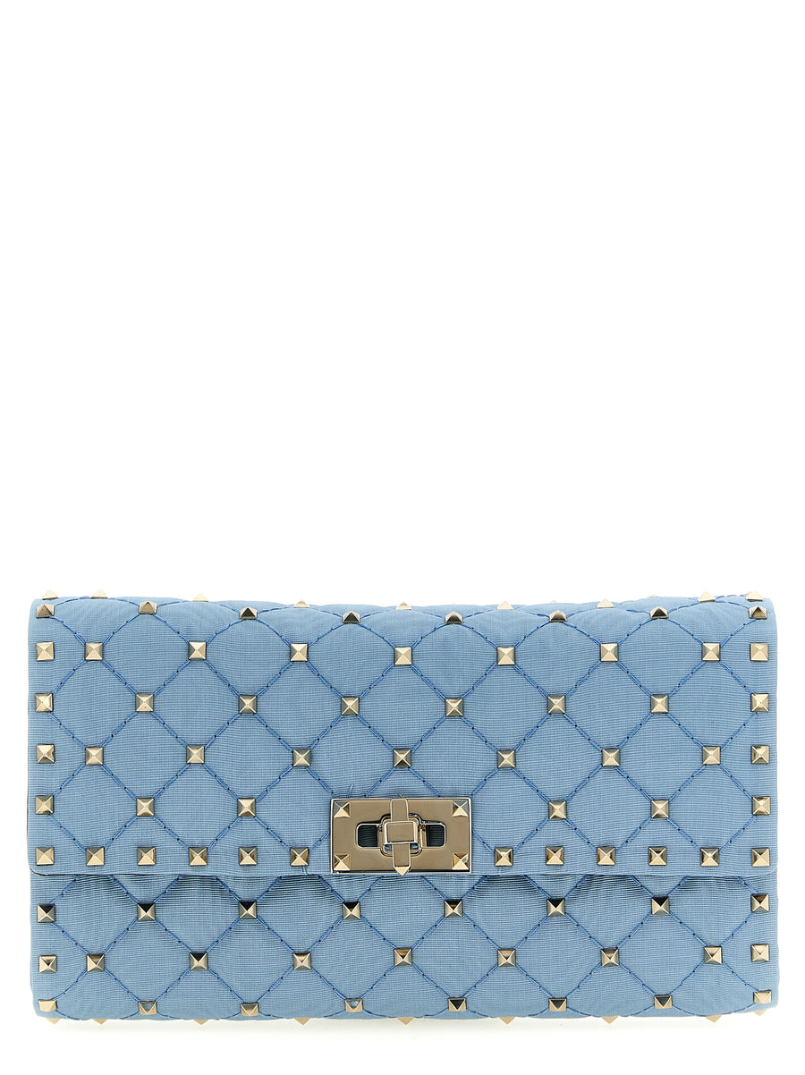 Valentino Garavani 100% Viscose crossbody bag in blue