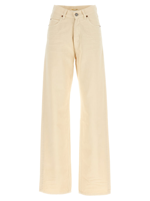Saint Laurent 100% cotton jeans in beige