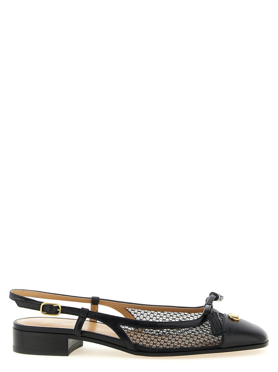 Valentino Garavani 100% Leather flat in black