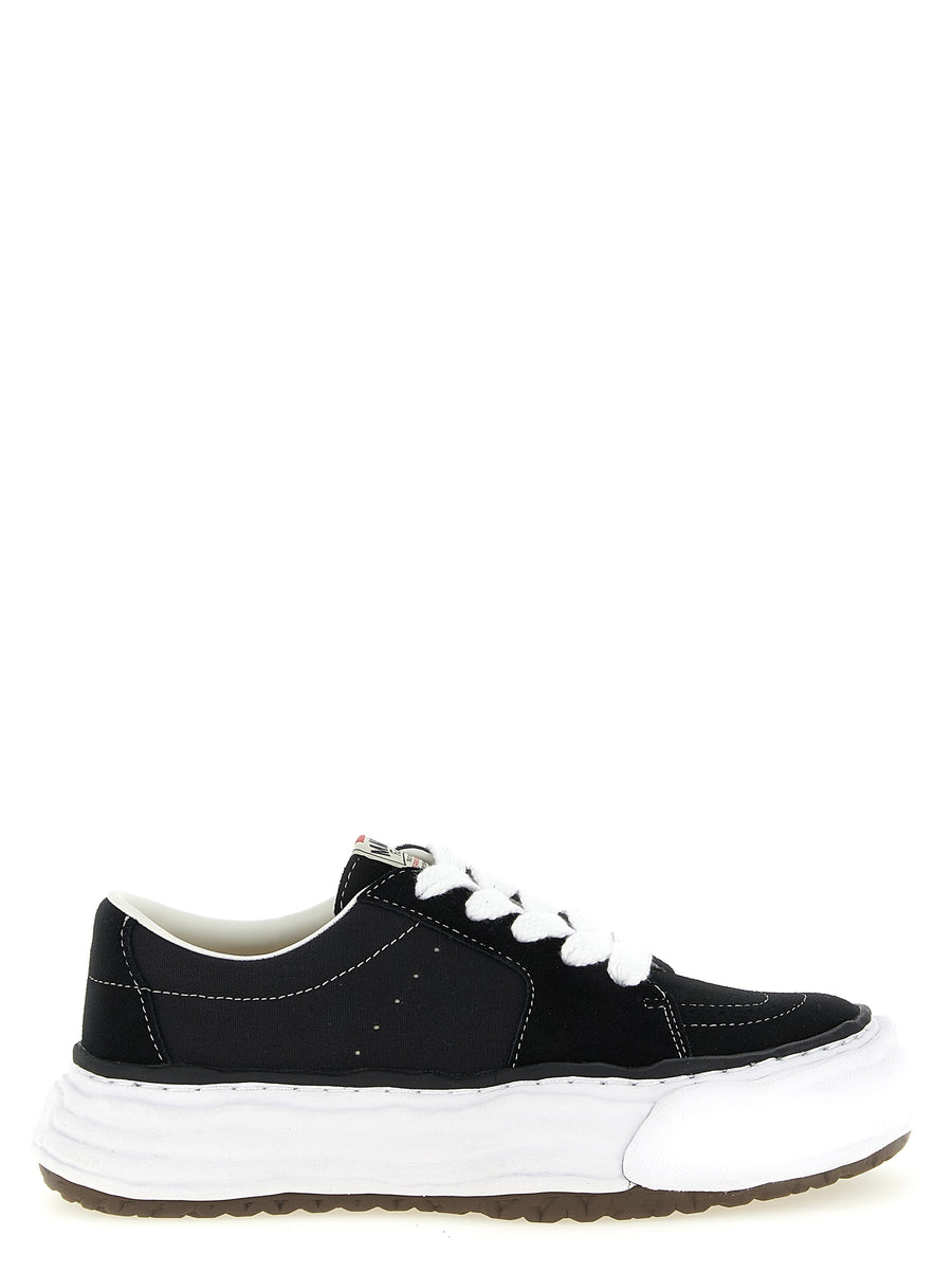 Maison Mihara Yasuhiro 100% Cow Leather sneaker in black