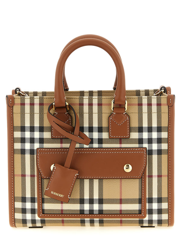 Burberry 55% Polyurethane tote bag in beige