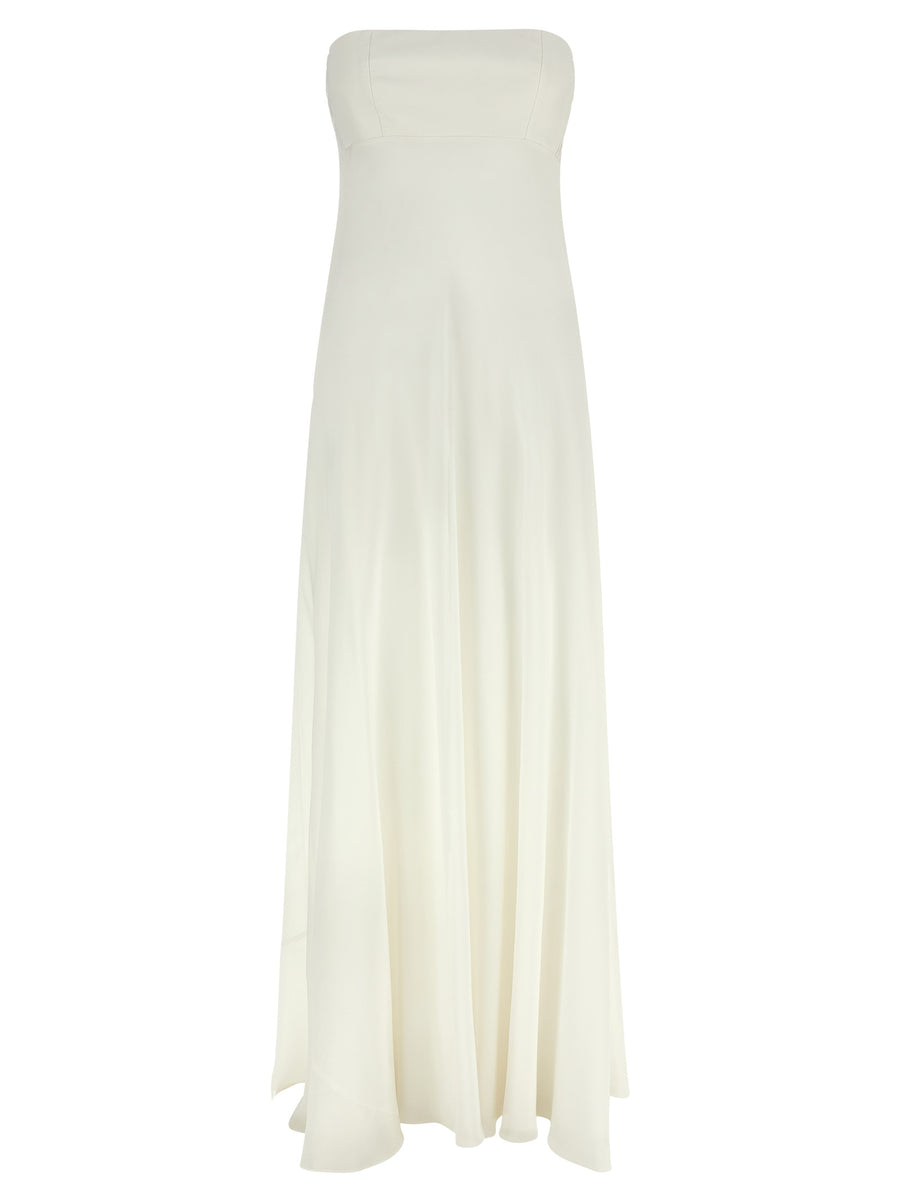 Giovanni Bedin 100% Silk dress in white