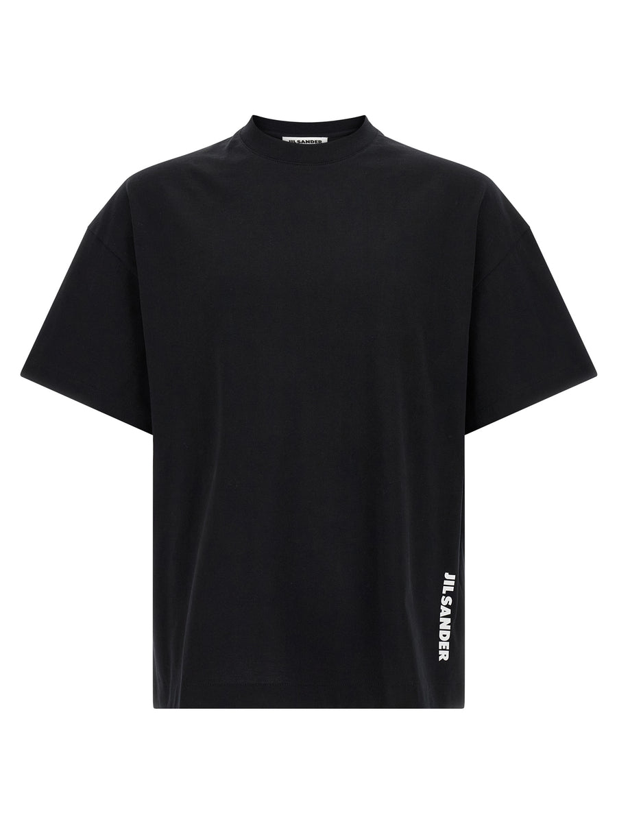 Jil Sander 100% cotton t-shirt in black