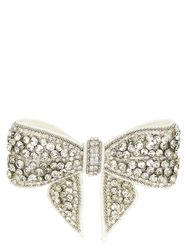 Self-Portrait 100% polyester hair clip in white