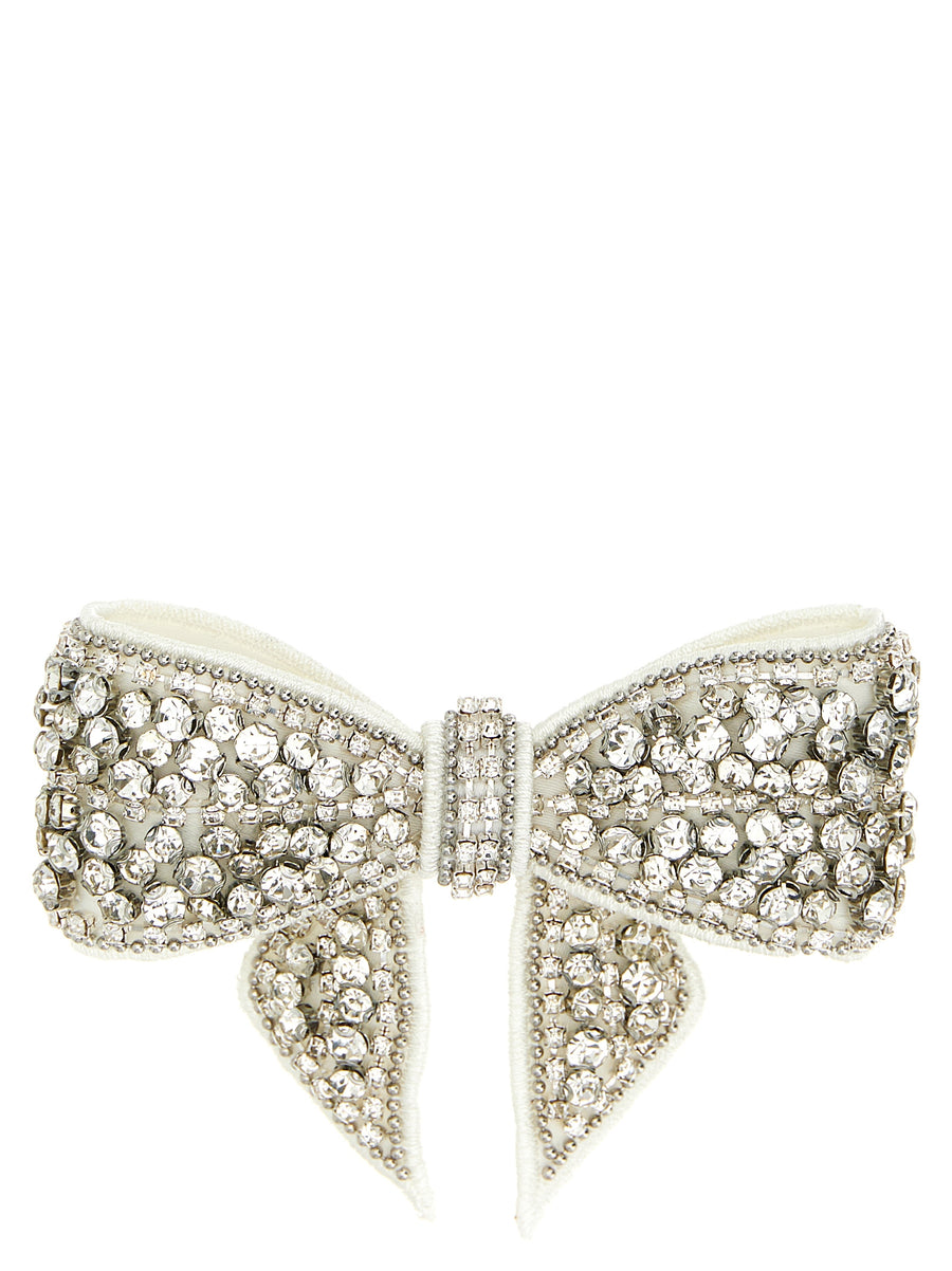 Self-Portrait 100% polyester hair clip in white
